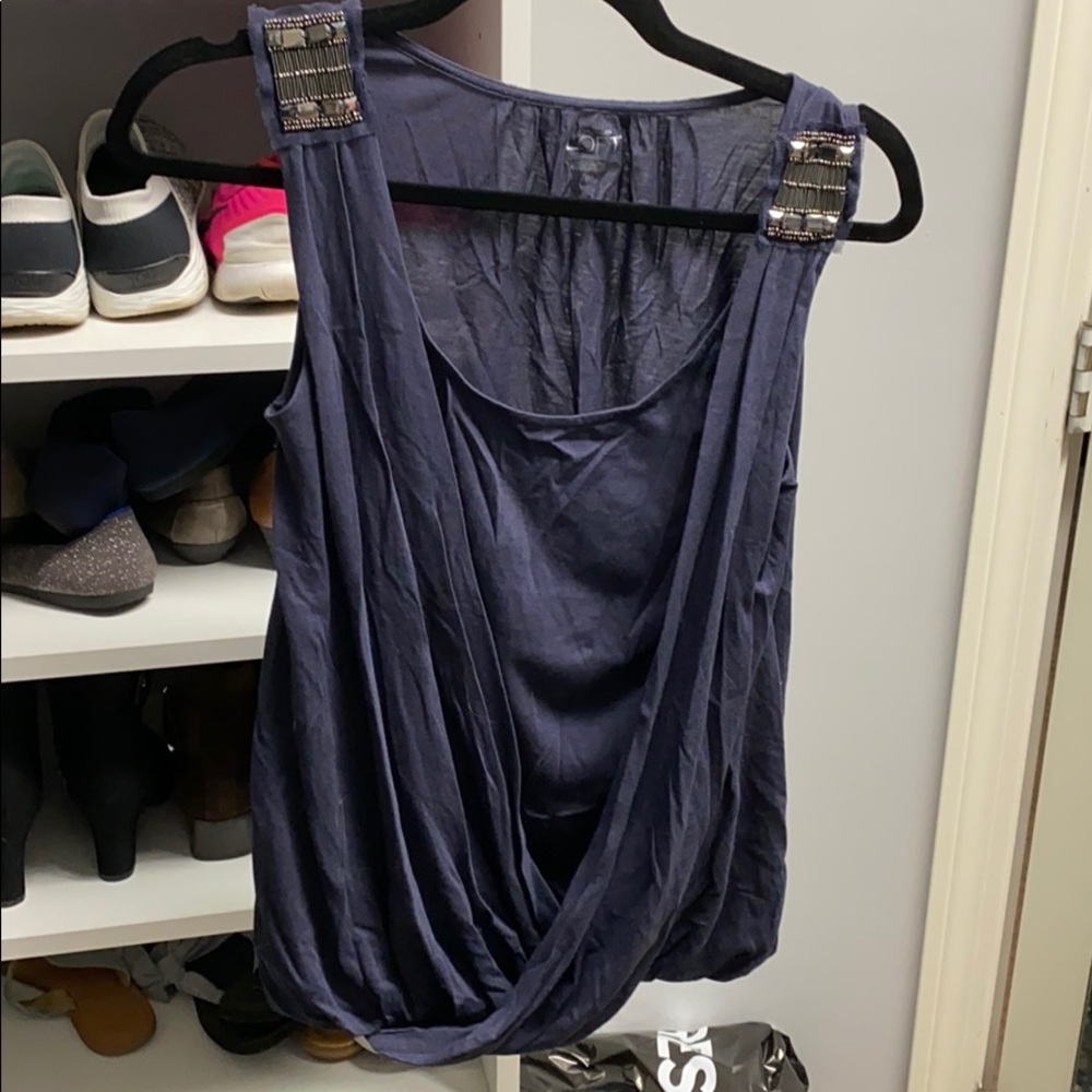 LOFT tank with shoulder detail